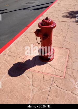 Red Fire Hydrant Stock Photo