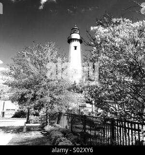 St. Simon's Island Lighthouse, St. Simon's Island, Georgia Stock Photo