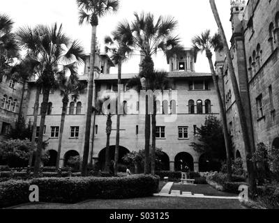 The Lightner Museum, St. Augustine, Florida was built as The Hotel Alcazar in 1887. It is on The National Register of Historic Places. Stock Photo