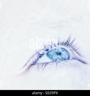 Blue eye Stock Photo