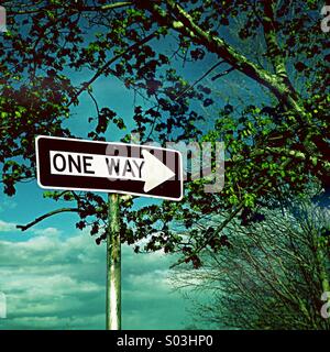 One Way Stock Photo