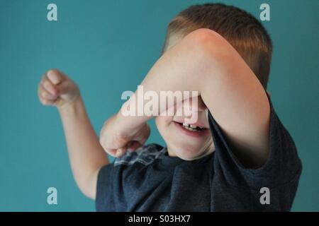 A toddler tantrum Stock Photo