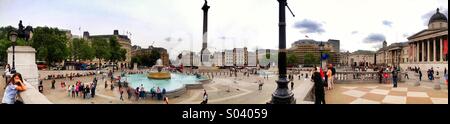 Trafalgar Square and National Gallery Stock Photo