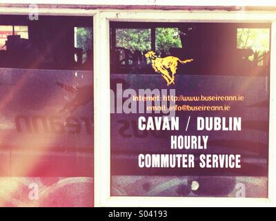 Bus Eireann bus station at Cavan Ireland Stock Photo