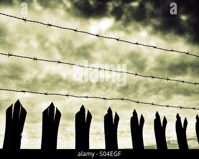 Security fence Stock Photo