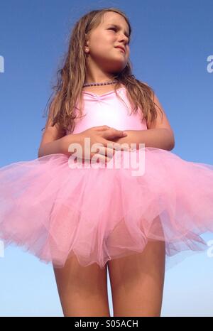 Ballet girl in tuto Stock Photo