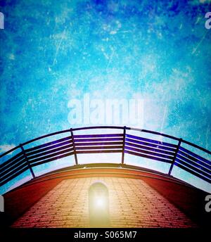 Light on modern architecture Stock Photo