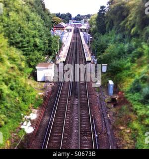 Winchester train station, Hampshire, England. Stock Photo