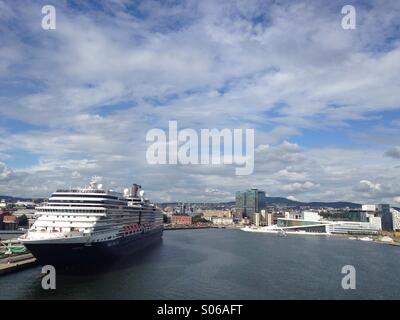 Departure from Oslo port Stock Photo