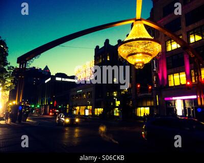 Playhouse square in Cleveland Stock Photo