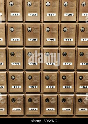 Personal business mailboxes. Stock Photo