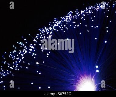 Fibre optic lights Stock Photo