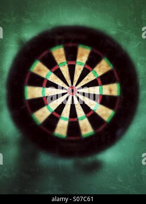 Dart target in a pub. Stock Photo