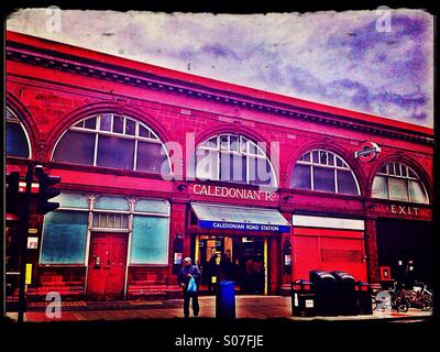 Caledonian Road Tube Station, Holloway, London, England, United Kingdom, Europe Stock Photo