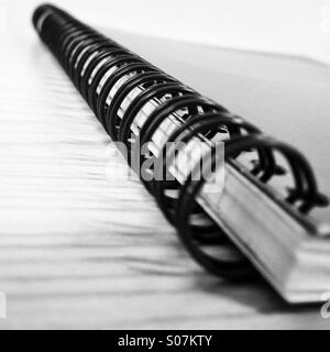Wire binding notebook Stock Photo