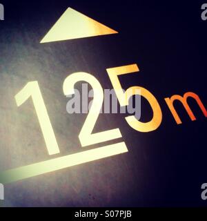 125 meters Stock Photo