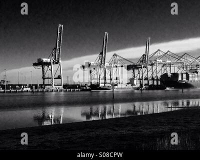 Southampton docks Stock Photo