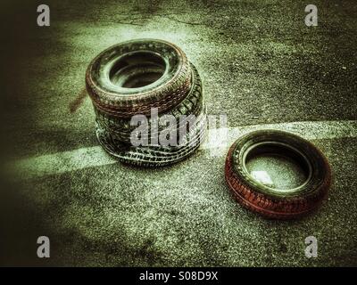 Old tires Stock Photo