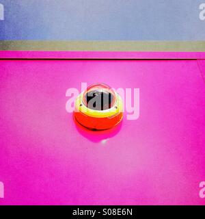 Abstract - security camera on a pink wall Stock Photo