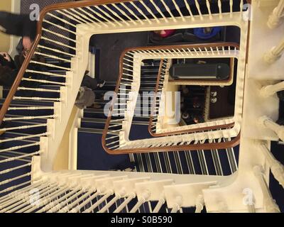 Stairwell, interior, the Old Vic. Theatre. London, U.K. Stock Photo