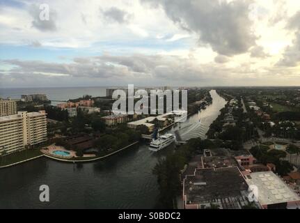 Boca Raton, Florida from above Stock Photo