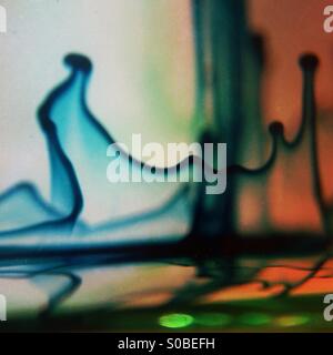 Movement of dye in water Stock Photo