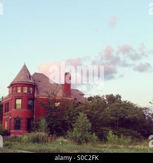 An abandoned house in Detroit Stock Photo