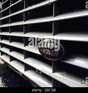 Land Rover grill Stock Photo