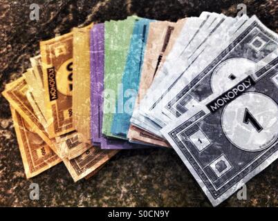 Monopoly money Stock Photo