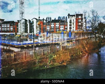 Construction site York North Yorkshire England UK Stock Photo