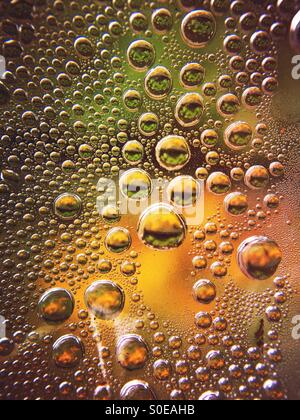 Water drops on plastic sheeting Stock Photo