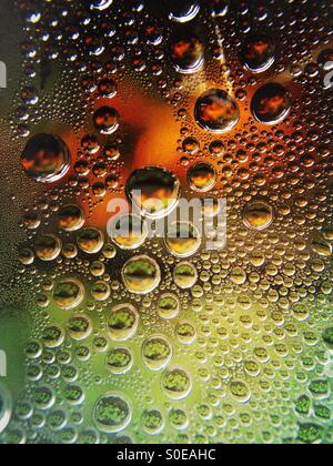 Water drops on plastic sheeting Stock Photo