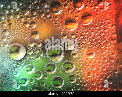 Water drops on plastic sheeting Stock Photo