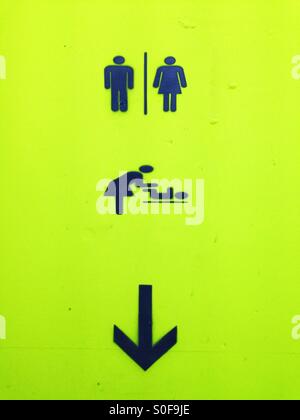 Toilet sign Stock Photo