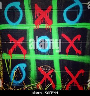 Noughts and crosses Stock Photo