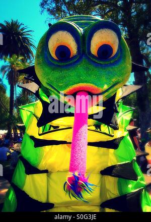 Float in Santa Barbara solstice parade, 2015, California Stock Photo