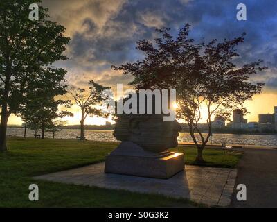 Arthur Fiedler Memorial sculpture Stock Photo