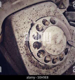 Old phone Stock Photo