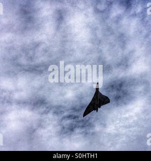 Vulcan bomber XH558 flying for the last year Stock Photo