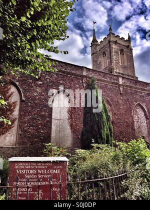 Saint Michael the Archangel on the Mount Without, a redundant church in Bristol, England Stock Photo