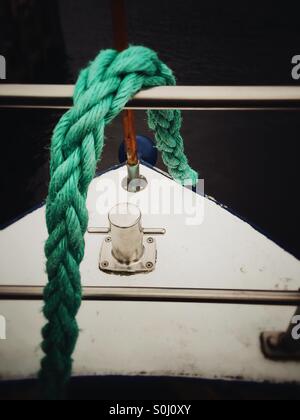 Green Rope Stock Photo