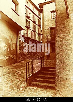 Escaldes-Engordany Old Town in Andorra Stock Photo