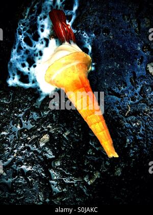 Dropped Ice Cream Stock Photo