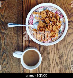 Coffee and cereal breakfast Stock Photo