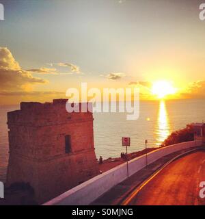 Sunset in Malta Stock Photo