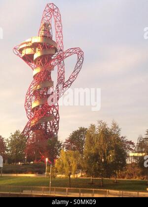 London Olympic Park sculpture Anil Kapoor Mittal Arcelor sunrise
