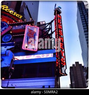 Hershey's chocolate store, Time Square, Manhattan, New York City, United States of America. Stock Photo