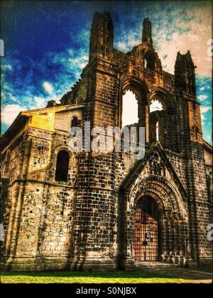Kirkstall Abbey ruins, Leeds, West Yorkshire, England, United Kingdom, Europe Stock Photo