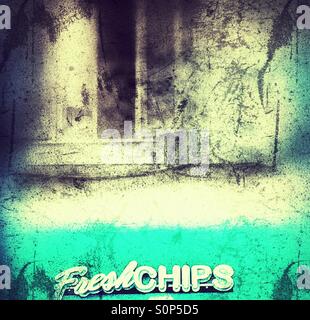 Chips grunge Stock Photo