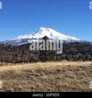 Mount Shasta in Northern California Stock Photo